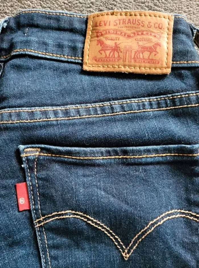 Jeans 711 Femme w25/35 Levi Strauss Bleu Marine - photo numéro 8