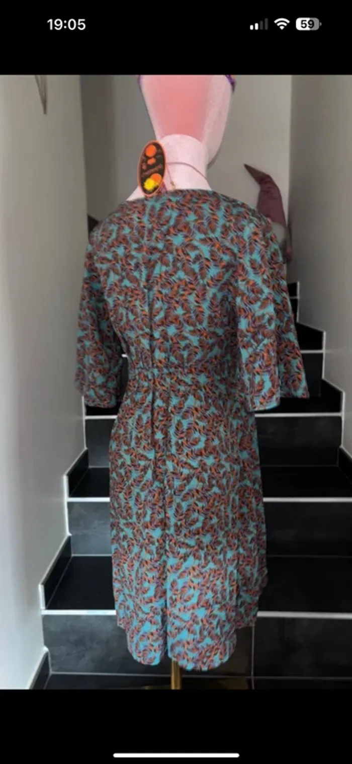 Magnifique robe artisanale t 38 - photo numéro 3