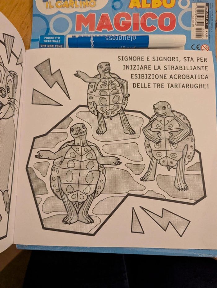 Livre de coloriage avec feutre magique Mike il carlino - photo numéro 2