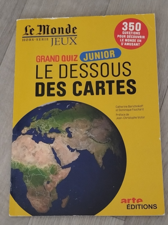 Revue Le monde HS Grand quiz junior le dessous des cartes