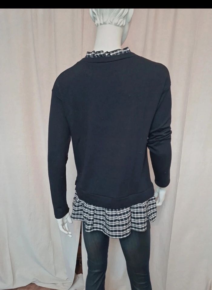 Pull noir effet chemise - photo numéro 5