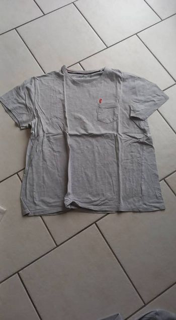 Tee shirt homme gris clair xxl manches courtes 