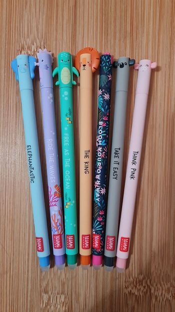 Legami Effaçables Éléphant + Hippocampe + Tortue + Lion + Fleur + Koala + Cochon