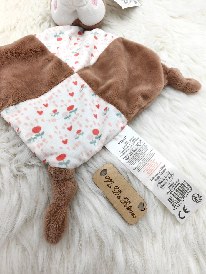 Doudou renard Fleuri Tom & Kiddy - photo numéro 3