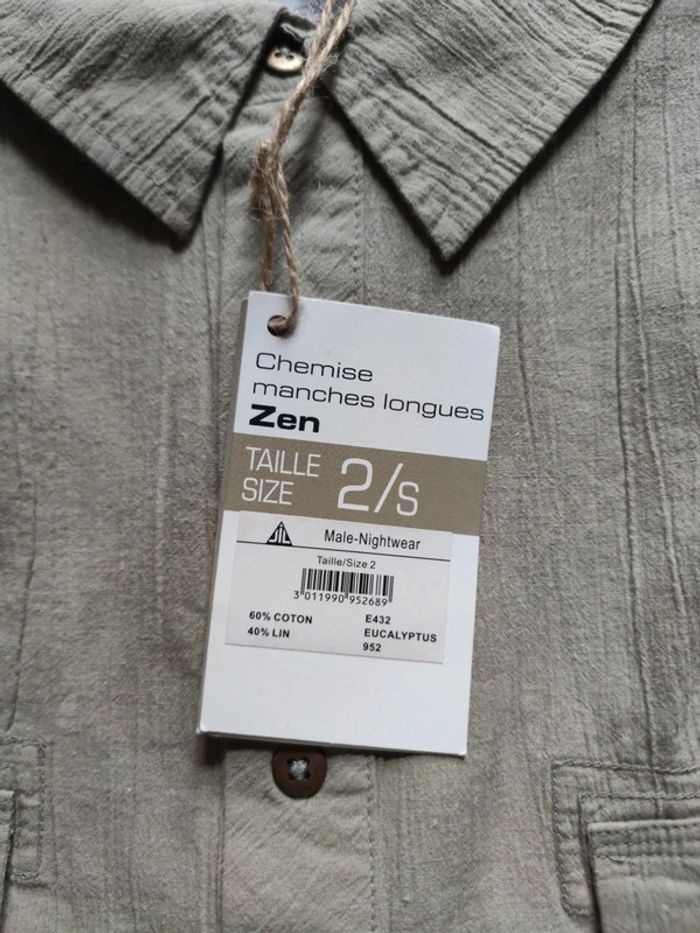 Chemise lin coton taille 2 JIL neuve - photo numéro 2