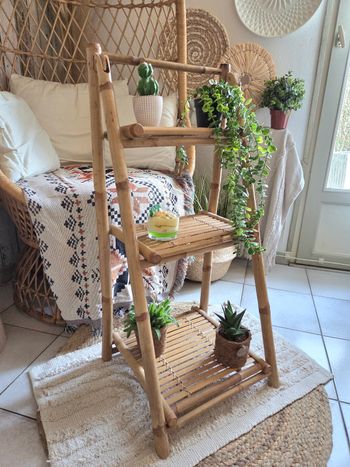 Étagère bambou pliable 