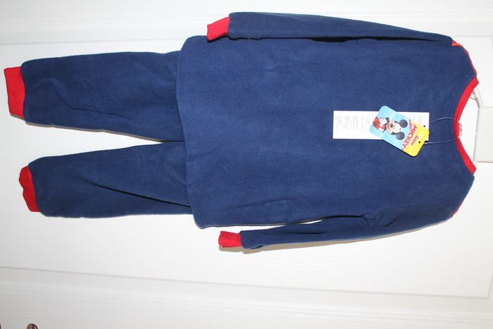 pyjama polaire mickey bleu et rouge 4 ans - photo numéro 2