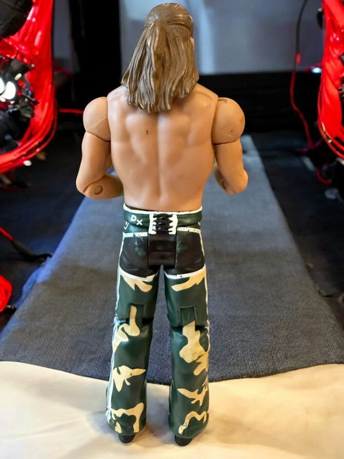 Figurine Wwe Mattel Basic Hbk Shawn Michaels DX Camo 2010 Wrestling Degeneration - photo numéro 3