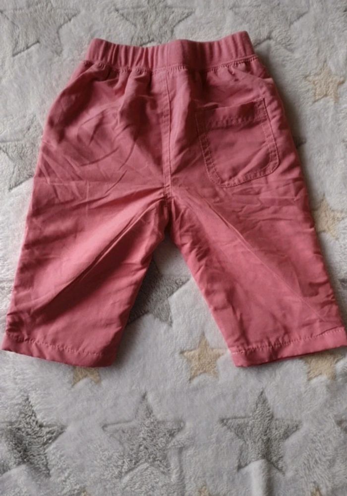 Pantalon rose fille hiver doublé 3 mois - photo numéro 2