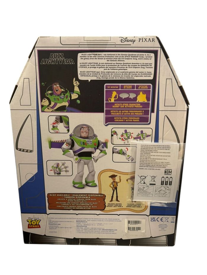 Figurine d’action parlante Disney Pixar Toy Story Buzz Lightyear 30 cm Disney Store neuf - photo numéro 2