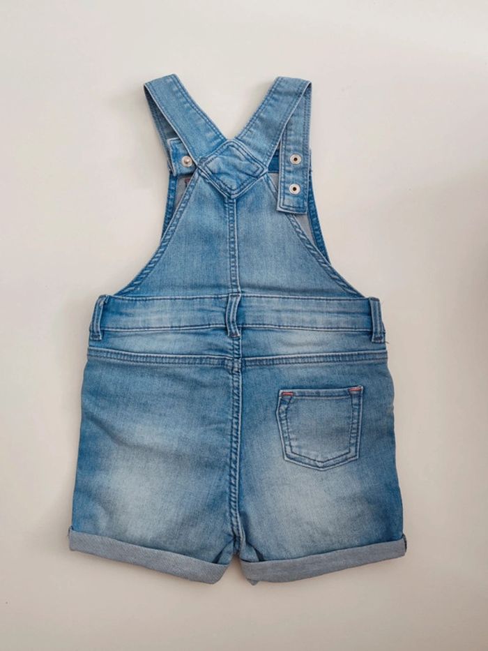Combishort en jean 80cm - photo numéro 2