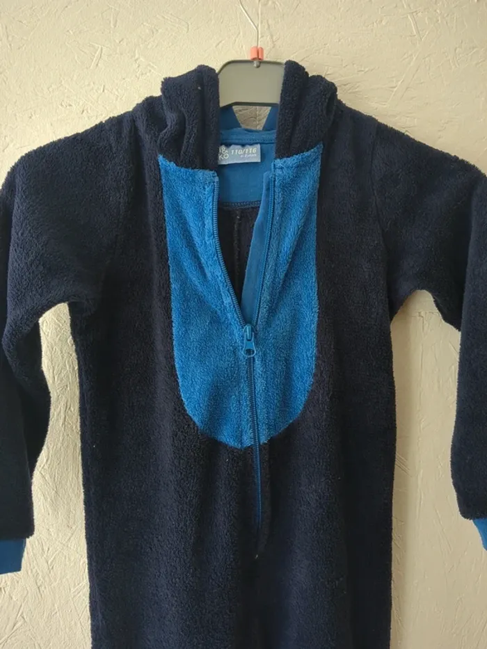 Combinaison pyjama monstre bleu 4-6 ans - photo numéro 4