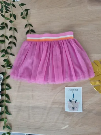Jupe rose en tulle 12M