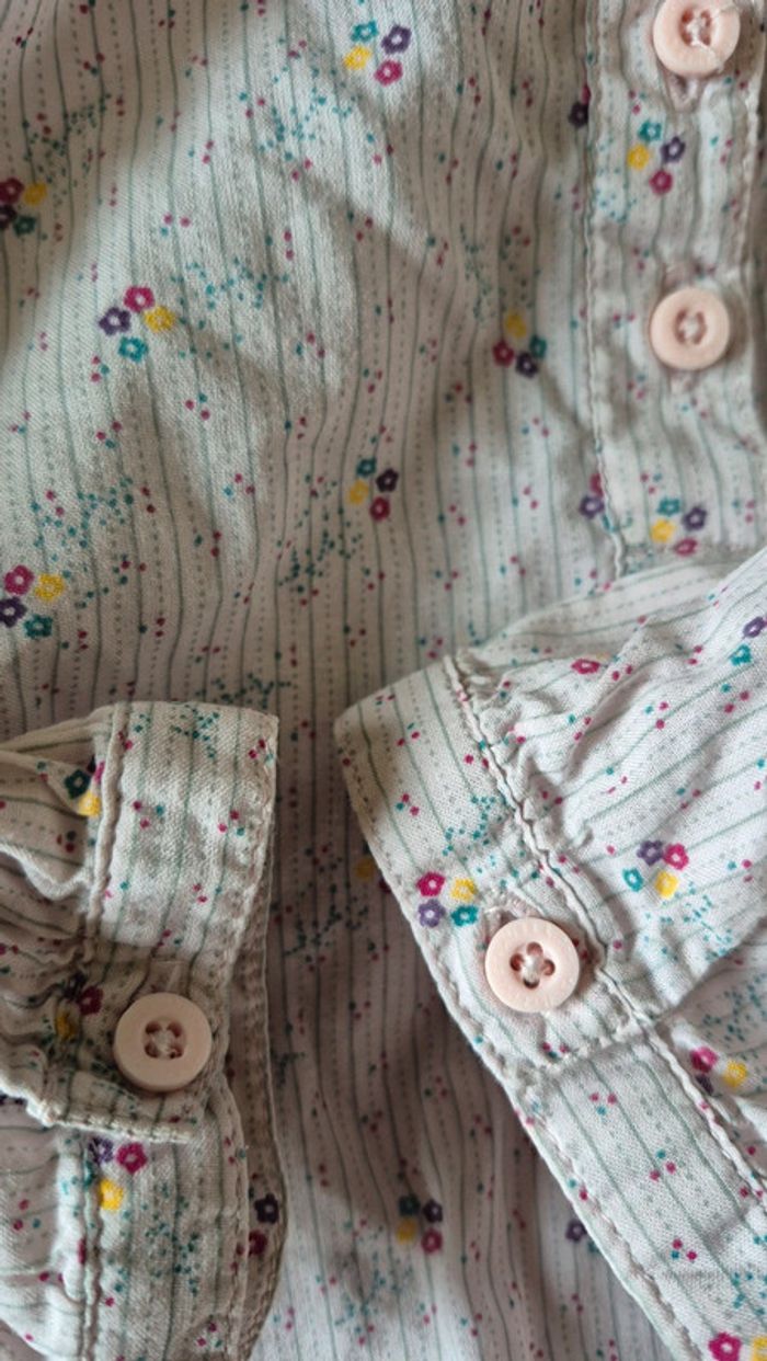 Chemise ML à rayures et fleurs Levi's 4ans - photo numéro 5