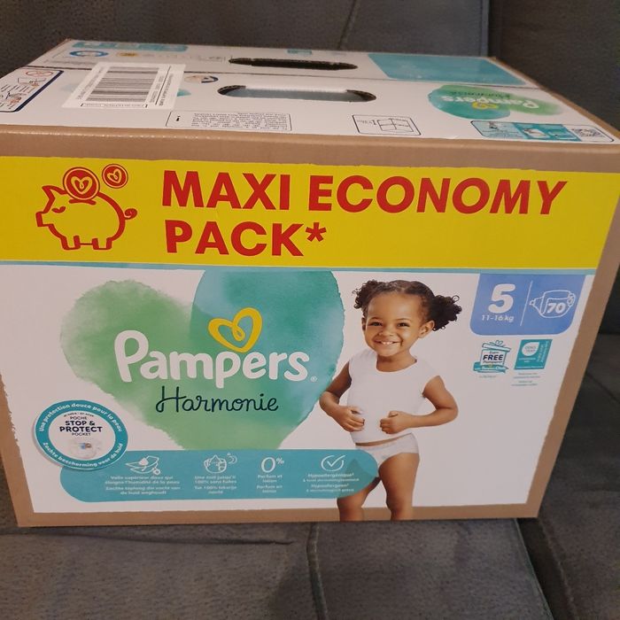 Couches Pampers Harmonie taille 5 maxi pack