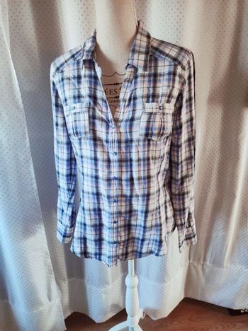 Chemise à carreaux Camaieu, taille 40, TBE!
