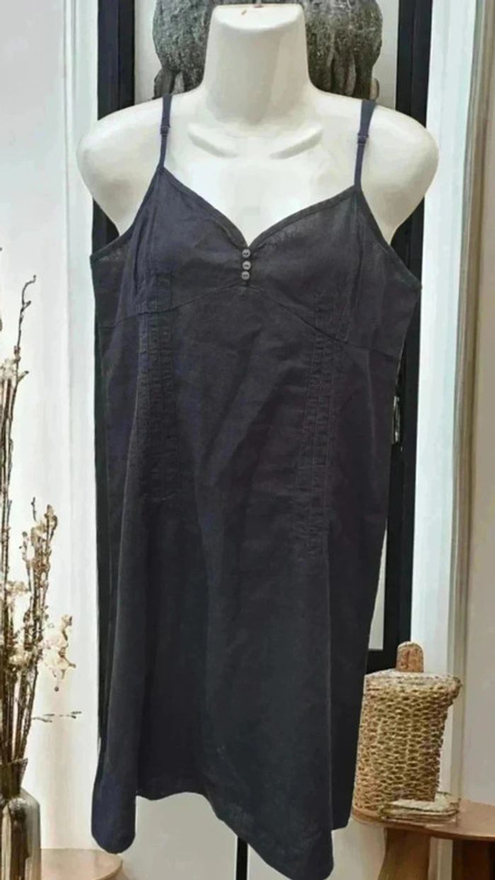 Robe lin noir 🌹 40 🌹