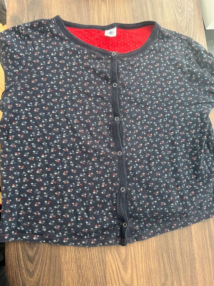 Petit bateau. Gilet à fleurs léger. 12ans. - photo numéro 8