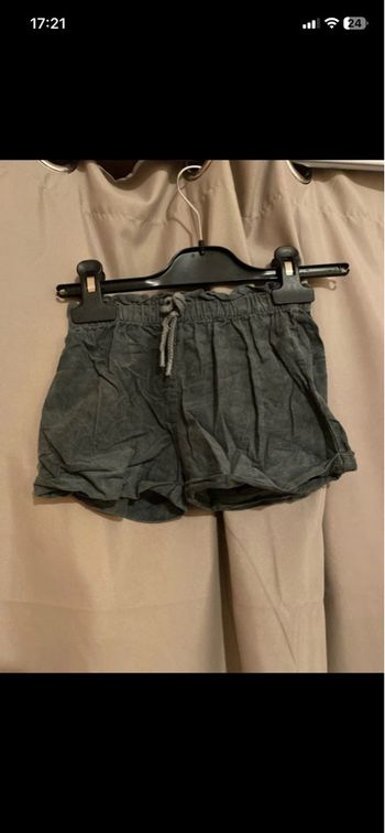 Short velours fille