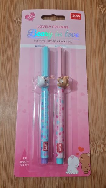 Legami Collection Saint Valentin 2025 1 Set de 2 Stylos Lovely Friends Ours Amoureux