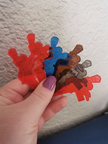 Lot de 6 pics hippopotames décoratives