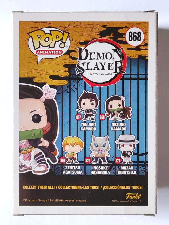 Funko POP Nezuko Kamado 868 - Demon Slayer - Figurine Vinyle - photo numéro 3