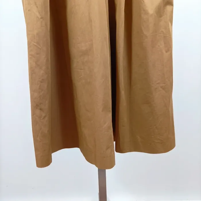 Pantalon large style jort camel ZARA taille haute ceinture corde T34 100 % coton coupe fluide A1268 - photo numéro 3