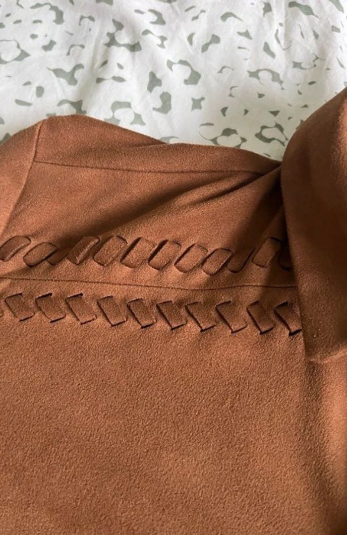 Sur Chemise Bershka Camel - photo numéro 3