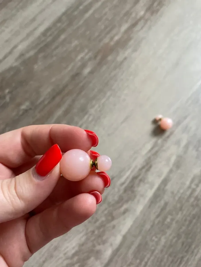 Boucles d’oreilles roses Zara - photo numéro 3