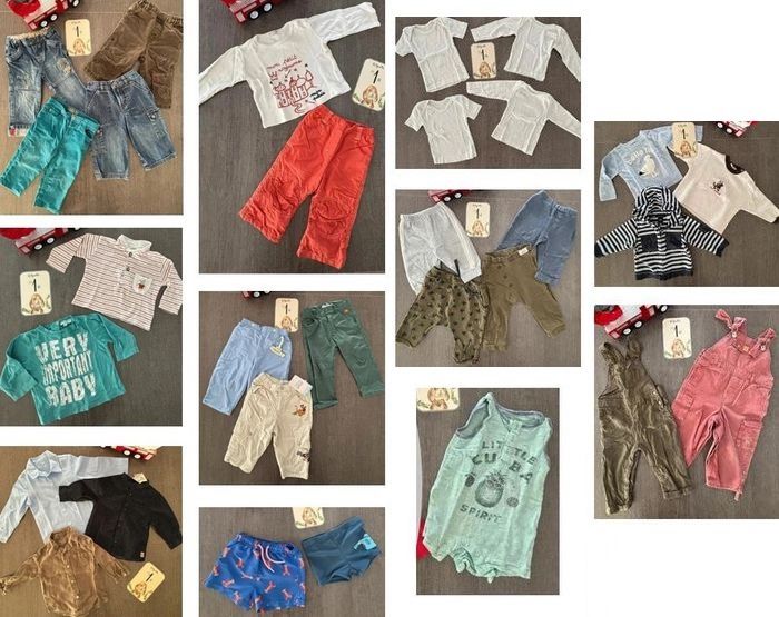 Lot vêtements neuf garçon 12 mois 1 an
