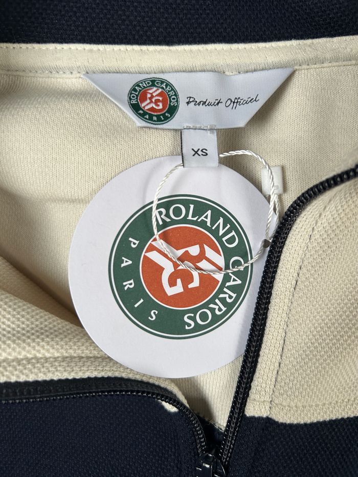 Gilet zippé bleu et blanc Roland Garros - Taille XS - photo numéro 4