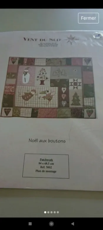 Patron pour patchwork
