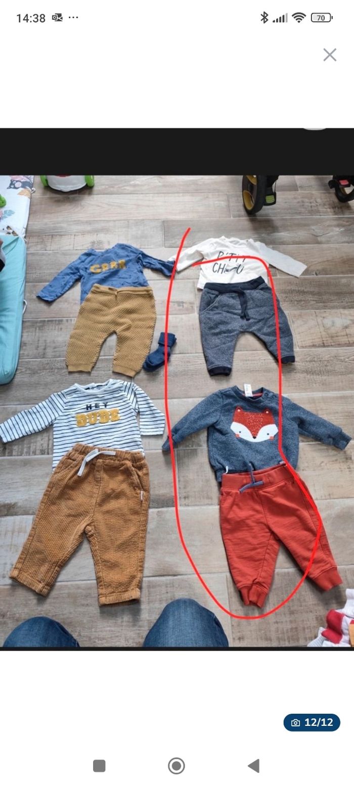 Lot vêtements garçon 6 mois