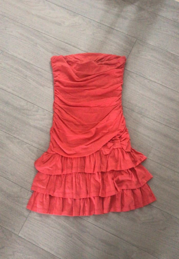 Robe bustier orange Naf Naf taille S