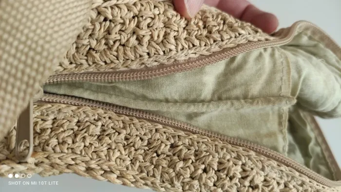 Petit sac à dos en paille vintage - photo numéro 10