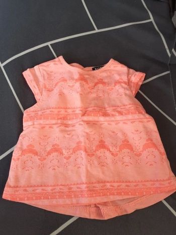 Tee shirt fille 1 mois