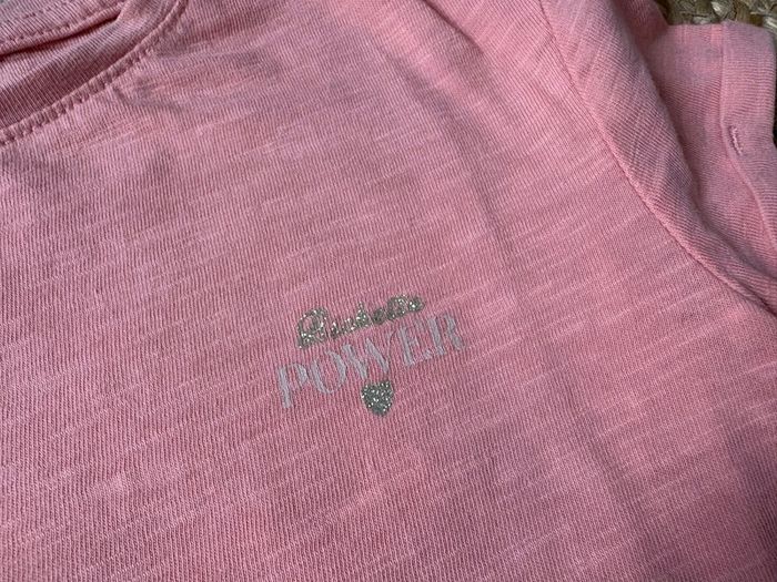 T-shirt MC rose corail bichette TAO tape à l’œil 2 ans 24 mois - photo numéro 4