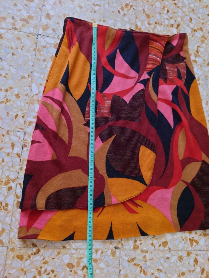 Jupe vintage lainage fait main taille 36 - photo numéro 4