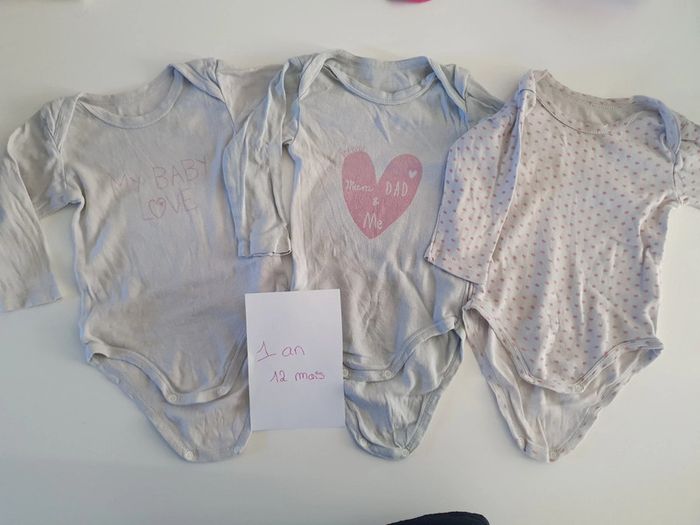 Bodys kiabi, 12 mois / 1 an