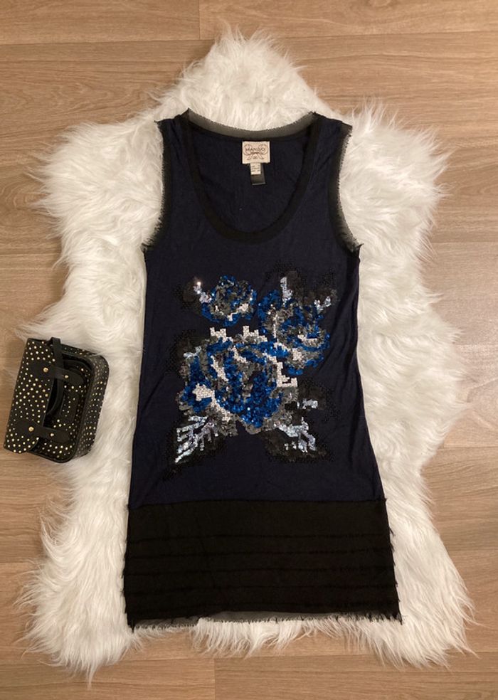 Robe courte noire MANGO - look city chic – Taille S/36 - photo numéro 2