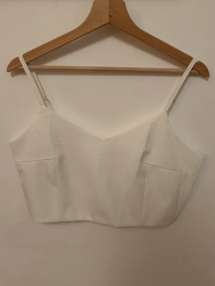 Croc top blanc taille M
