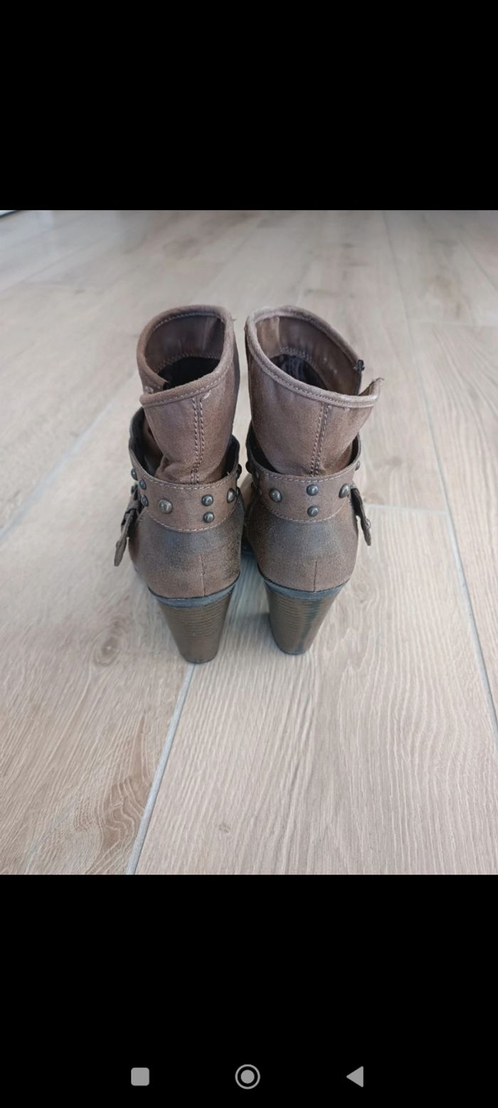 Bottines marron Bata 37 - photo numéro 5