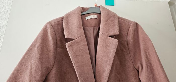Manteau doublé  bois de rose Camaïeu 44 - photo numéro 3