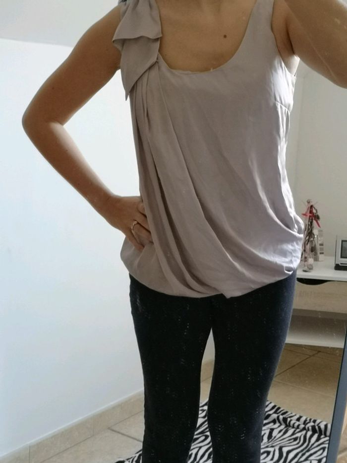 Blouse effet satin