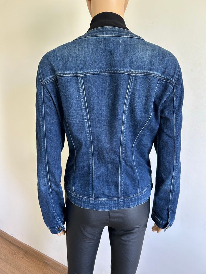 Veste en jean bleue marine Jacqueline Riu taille 38 excellent état - photo numéro 5