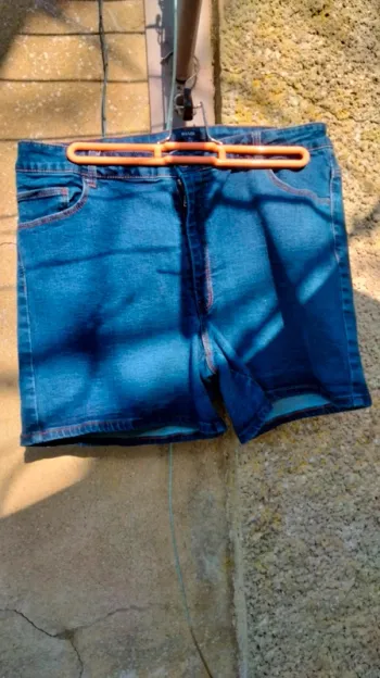 Short en jeans