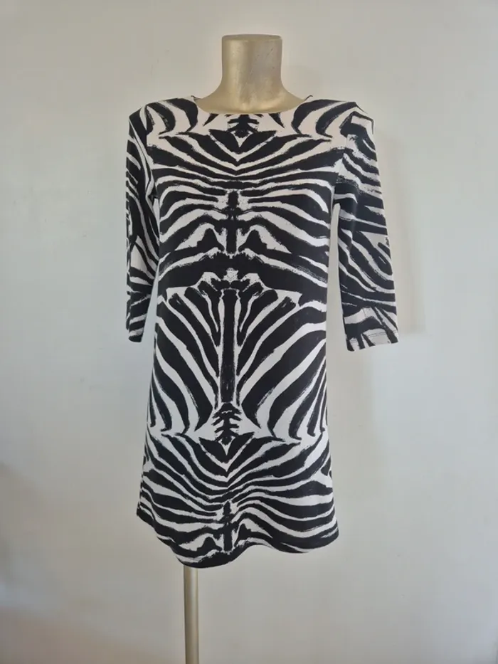 Robe zèbre taille xs h&m