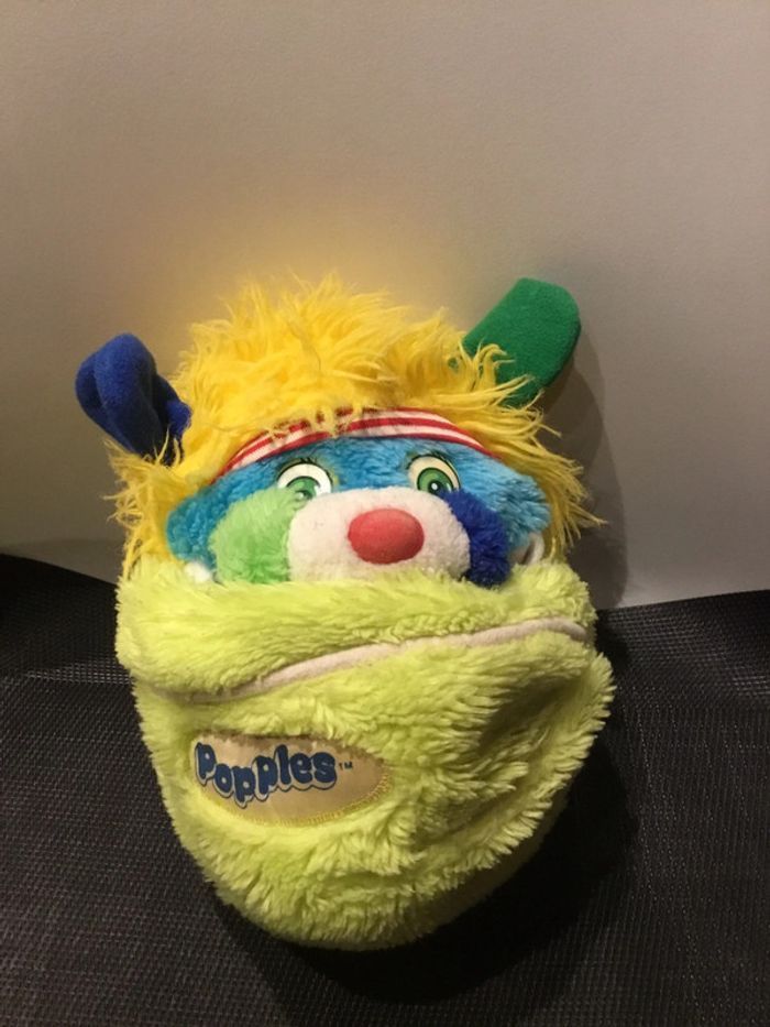 Peluche Popples sportif balle de tennis Mattel sport 1987 vintage