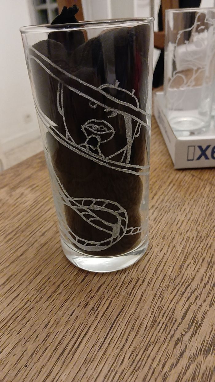 Verre gravée - photo numéro 2