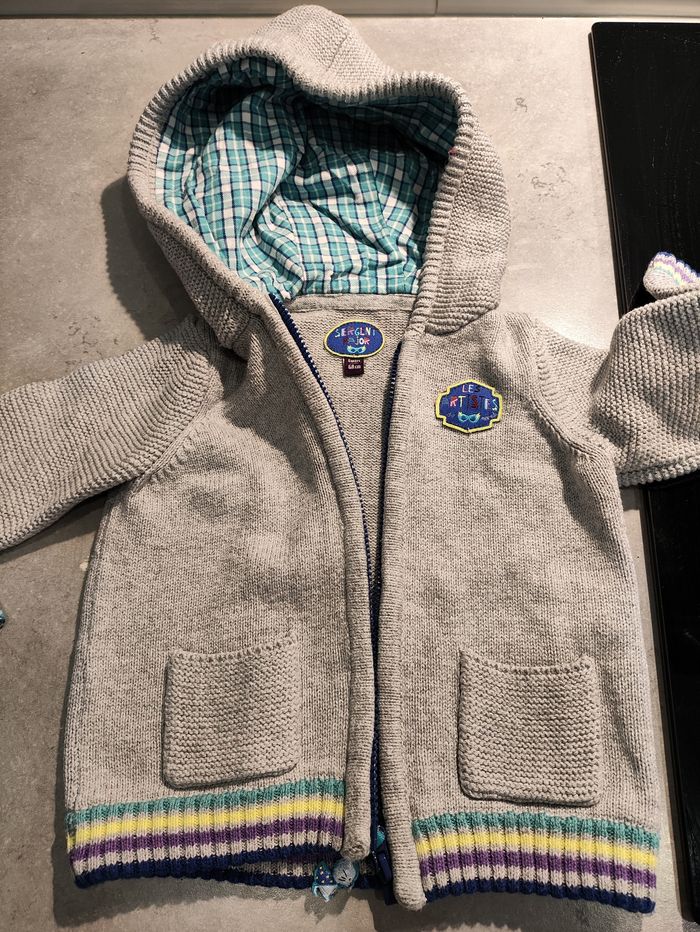 Lot bébé Sergent Major chemise et gilet assorti : 6 mois - photo numéro 7